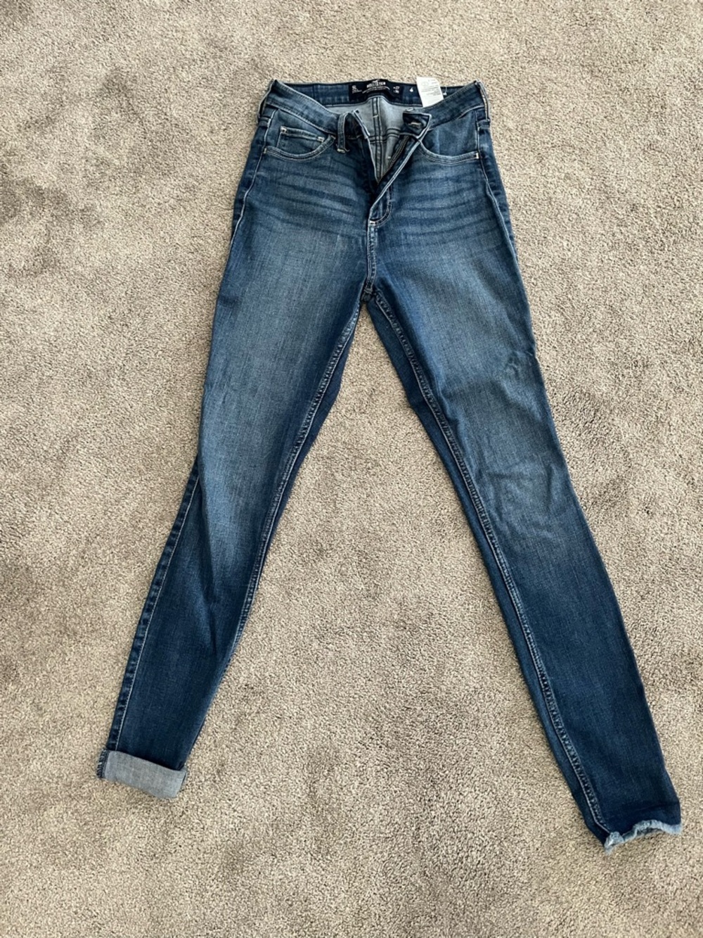 Hollister Women's Dark Indigo Skinny Jeans